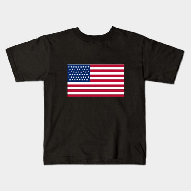 American flag Kids T-Shirt by halazidan
